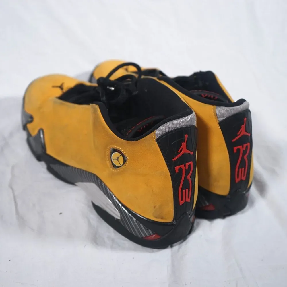 Nike Air Jordan 14 Retro Reverse Ferrari Yellow Black 2019 6.5Y BV1218-706
